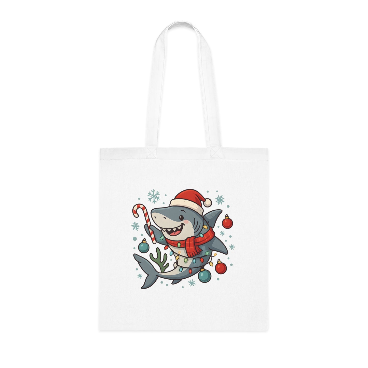 Christmas Shark Tote Bag
