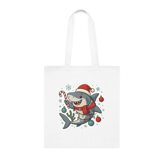 Christmas Shark Tote Bag