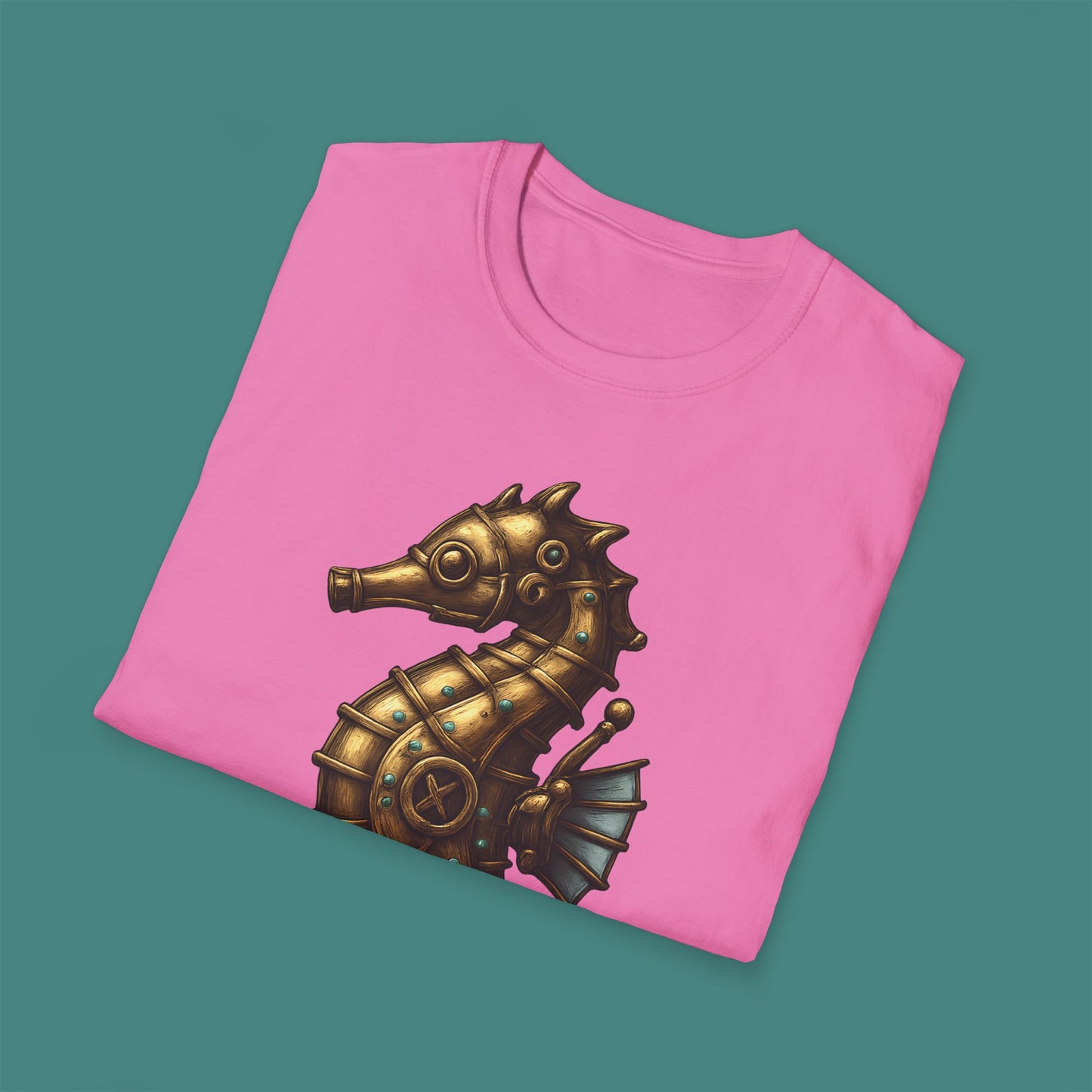 Steampunk Mechanical Seahorse Unisex T-Shirt