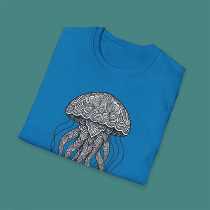 Intricate Mandala Jellyfish Unisex T-Shirt