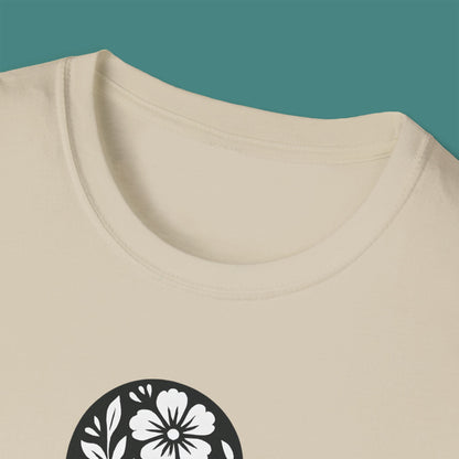 Floral Octopus Silhouette Unisex T-Shirt