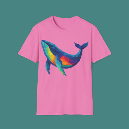 Geometric Polygon Whale Unisex T-Shirt
