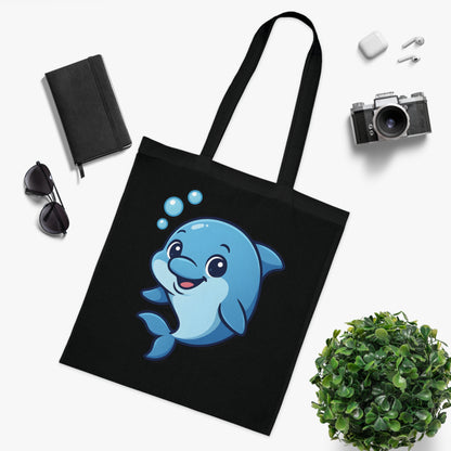 Cartoon Cute Dolphin Tote Bag