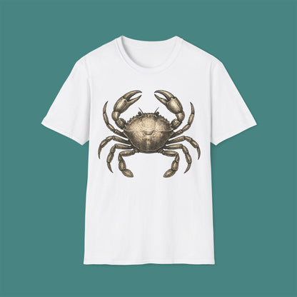 Vintage Etching Crab Unisex T-Shirt