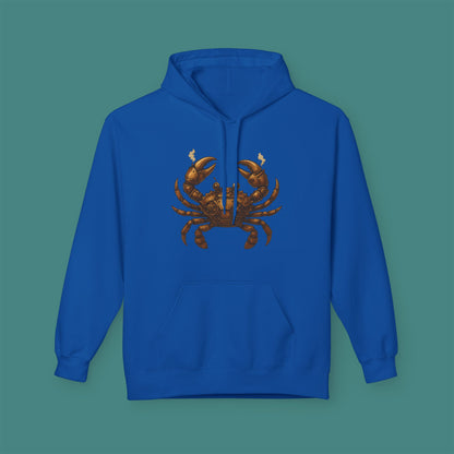 Steampunk Mechanical Crab Fleece Unisex Hoodie
