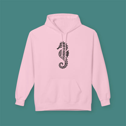 Tribal Tattoo Seahorse Fleece Unisex Hoodie