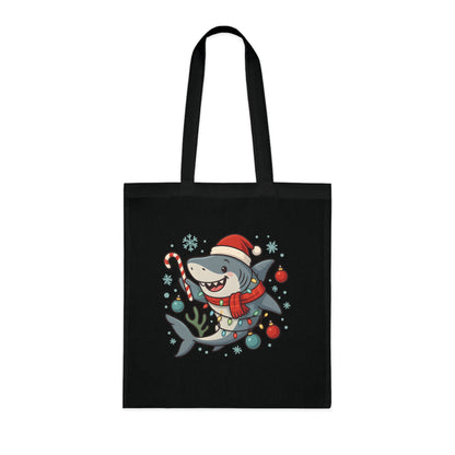 Christmas Shark Tote Bag