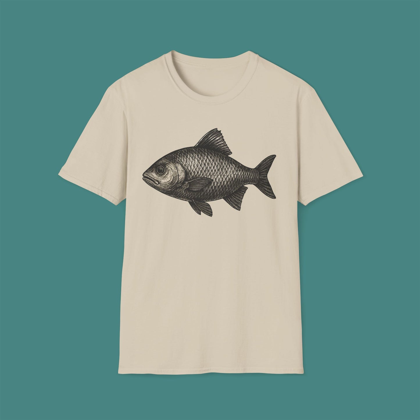 Vintage Etching Fish Unisex T-Shirt
