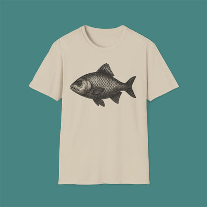 Vintage Etching Fish Unisex T-Shirt