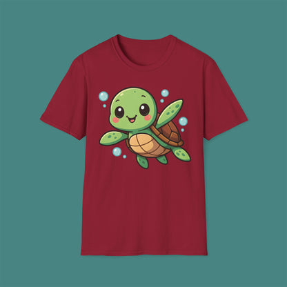 Cartoon Cute Turtle Unisex T-Shirt