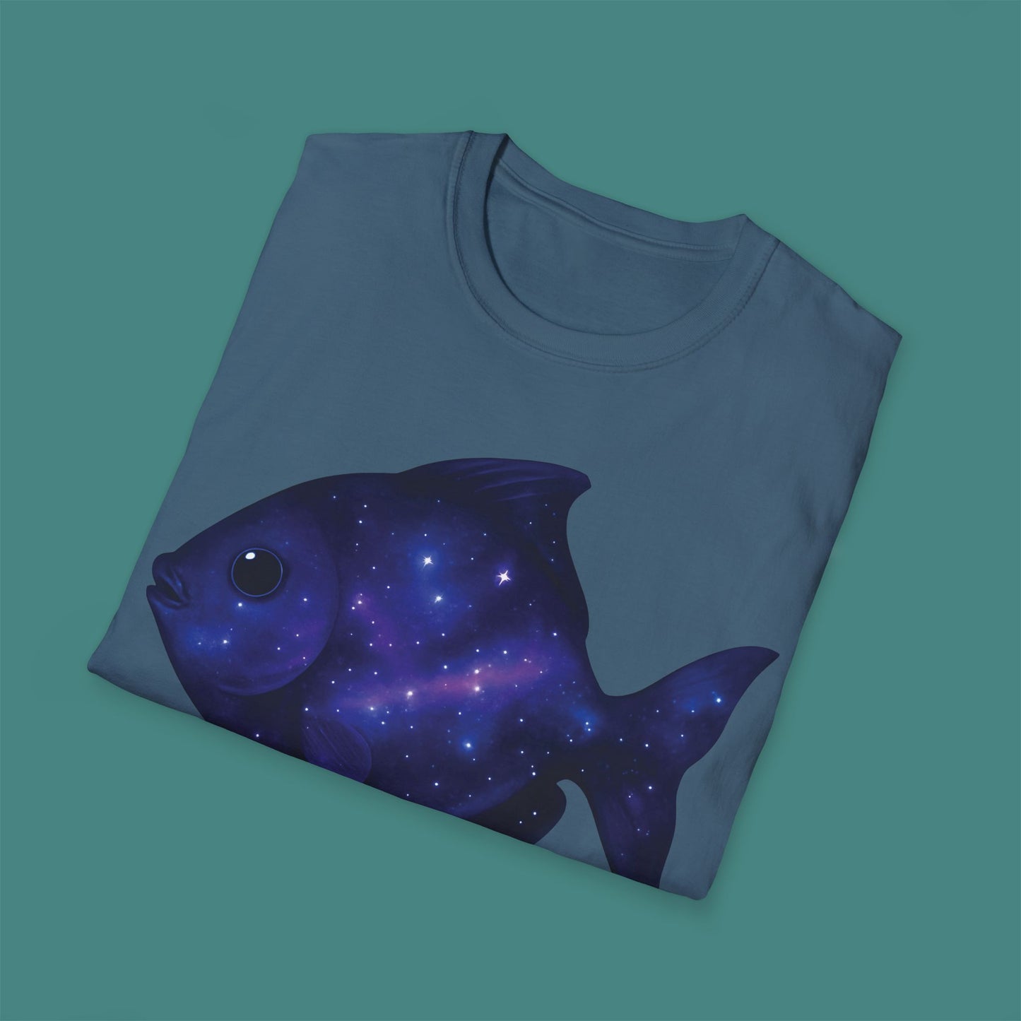 Cosmic Galaxy Fish Unisex T-Shirt