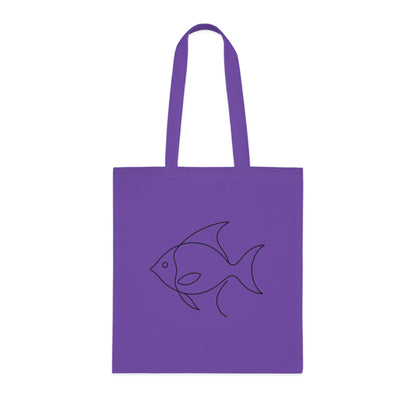Minimalist Line Art Fish Tote Bag