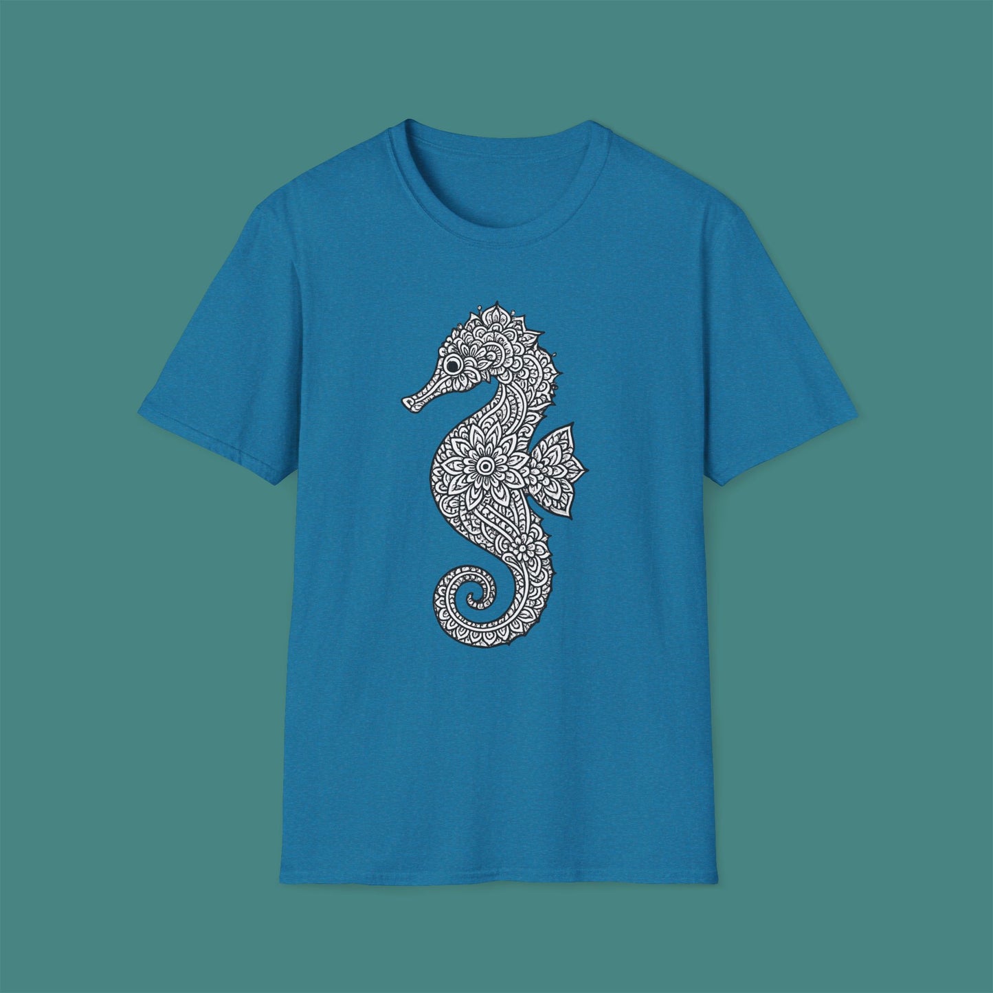 Intricate Mandala Seahorse Unisex T-Shirt
