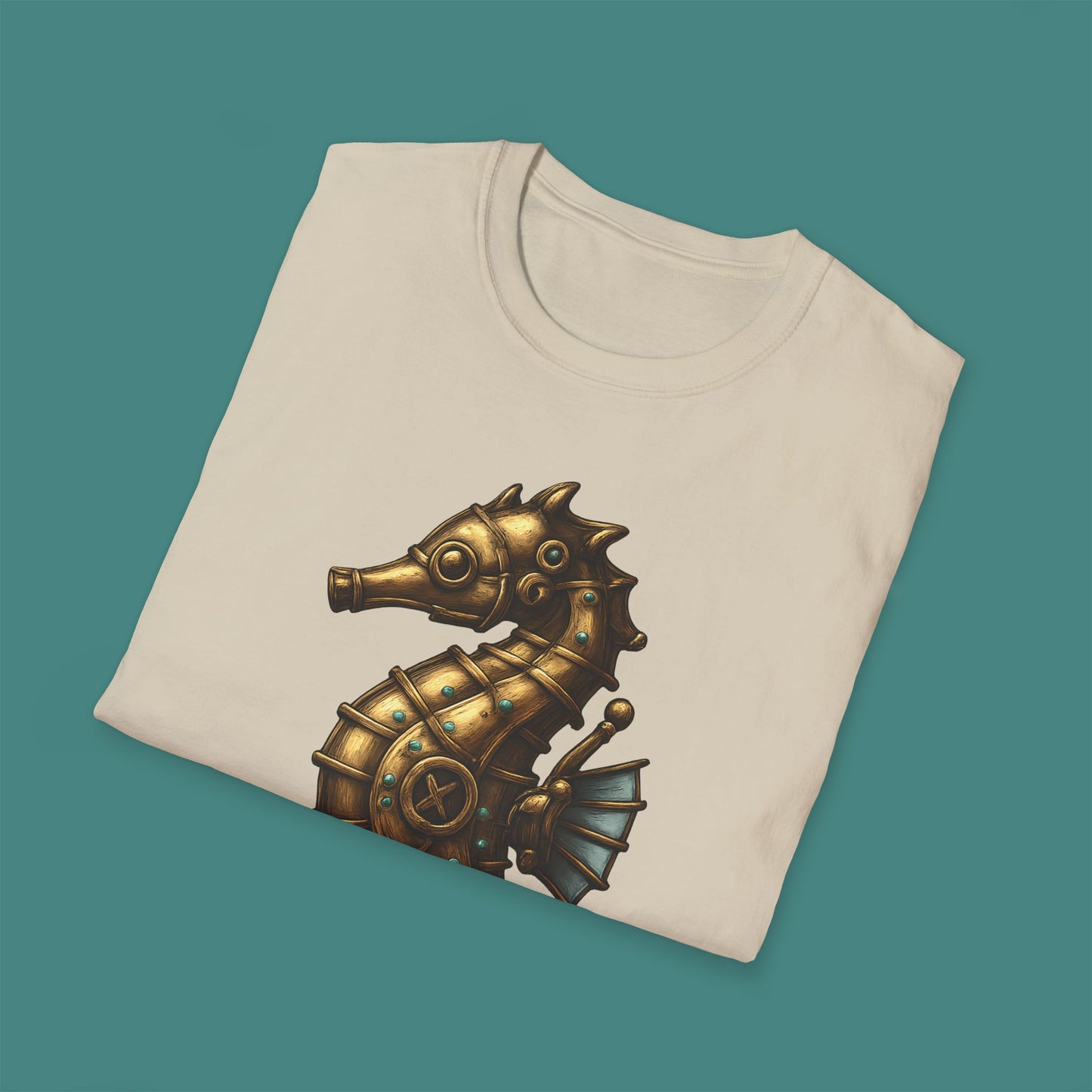 Steampunk Mechanical Seahorse Unisex T-Shirt
