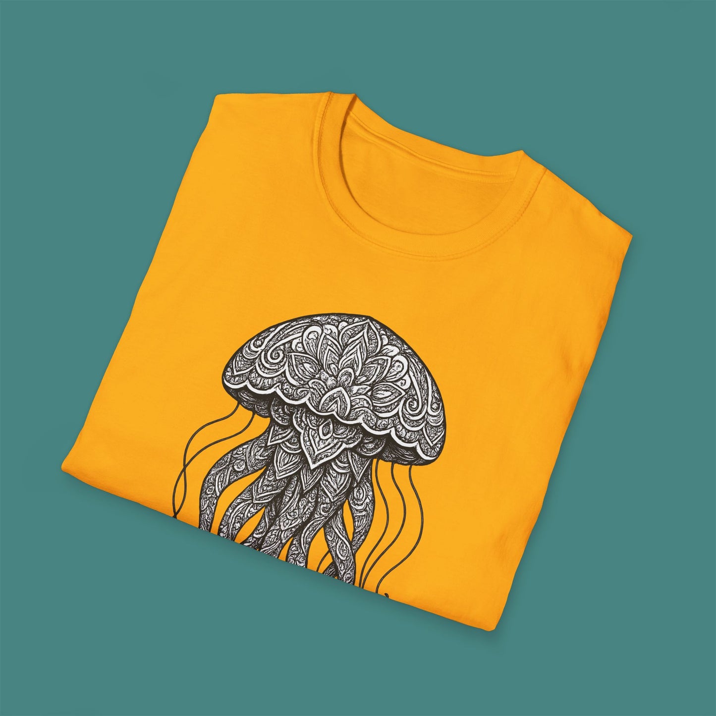 Intricate Mandala Jellyfish Unisex T-Shirt