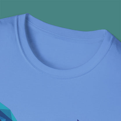 Geometric Polygon Whale Unisex T-Shirt