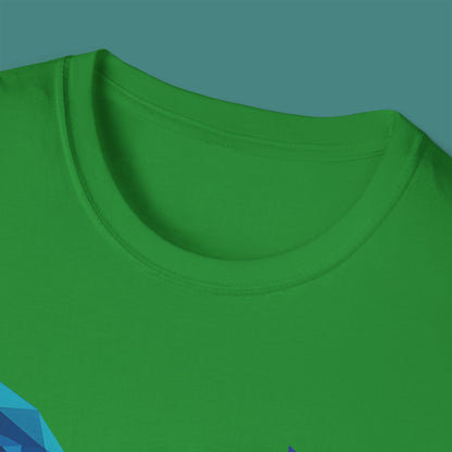 Geometric Polygon Whale Unisex T-Shirt