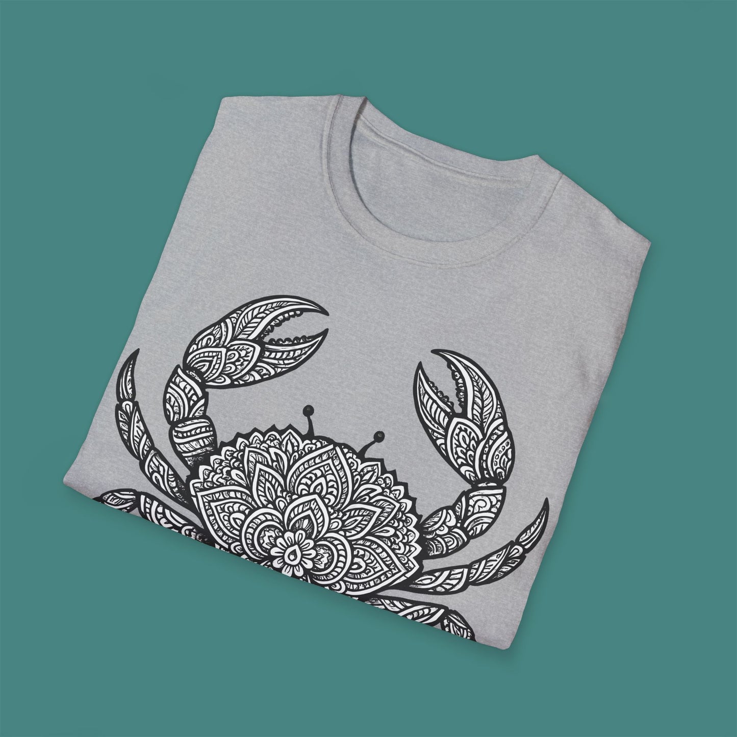 Intricate Mandala Crab Unisex T-Shirt
