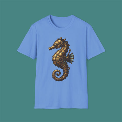 Steampunk Mechanical Seahorse Unisex T-Shirt