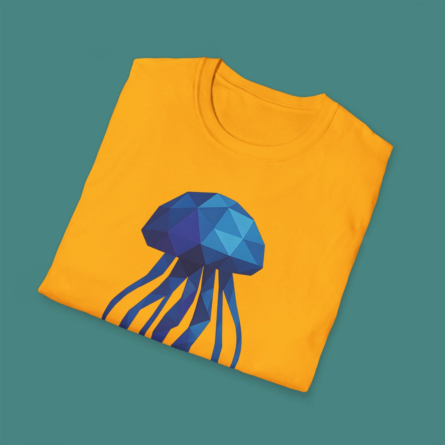Geometric Polygon Jellyfish Unisex T-Shirt