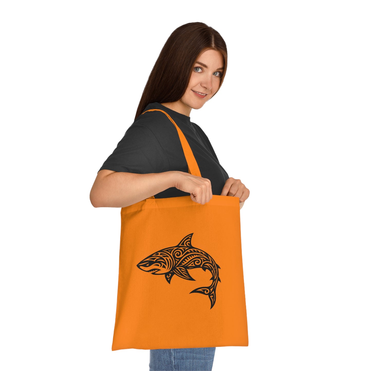 Tribal Tattoo Shark Tote Bag