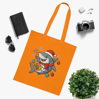 Christmas Shark Tote Bag