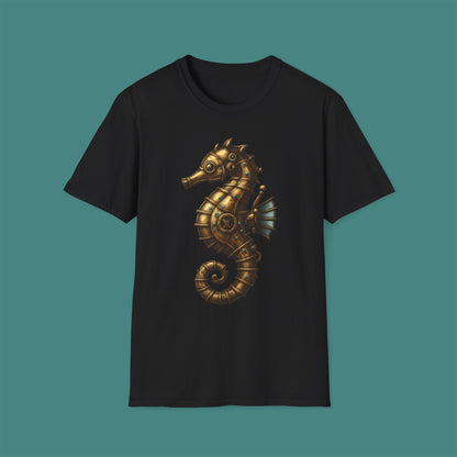 Steampunk Mechanical Seahorse Unisex T-Shirt