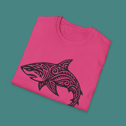 Tribal Tattoo Shark Unisex T-Shirt