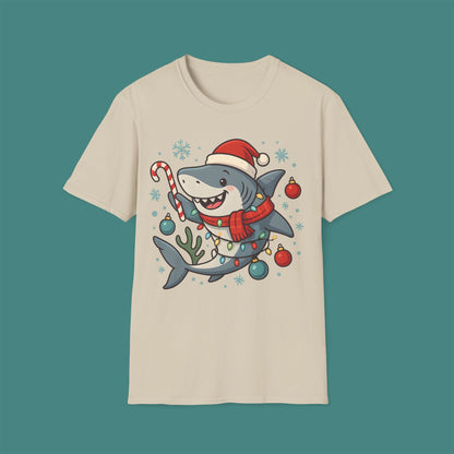 Christmas Shark Unisex T-Shirt