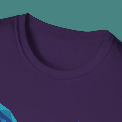 Geometric Polygon Whale Unisex T-Shirt
