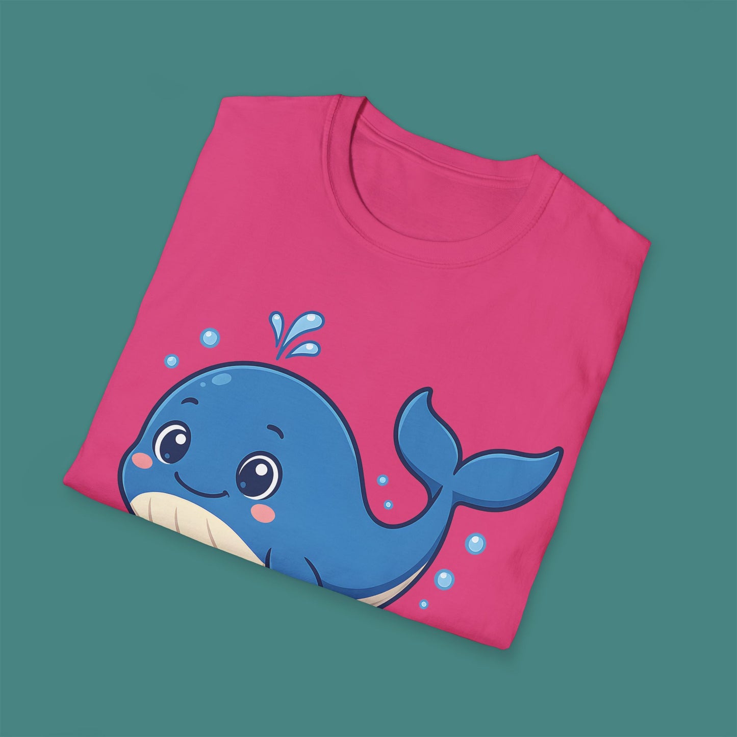 Cartoon Cute Whale Unisex T-Shirt