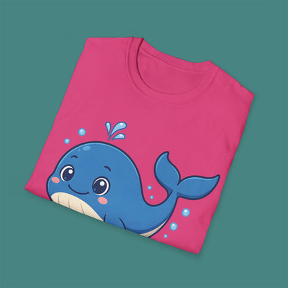 Cartoon Cute Whale Unisex T-Shirt