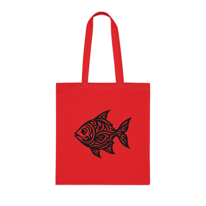 Tribal Tattoo Fish Tote Bag