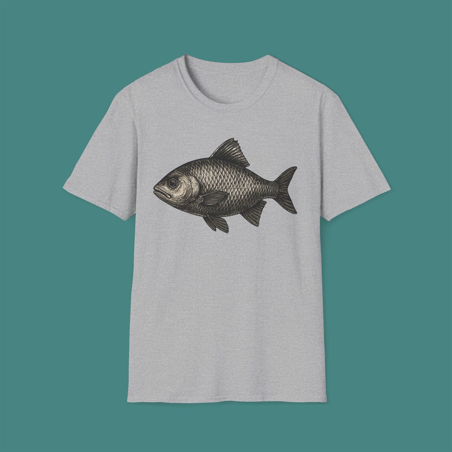 Vintage Etching Fish Unisex T-Shirt