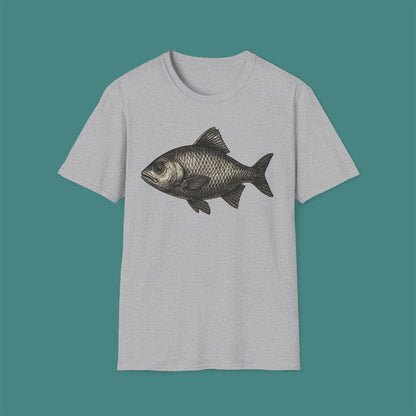 Vintage Etching Fish Unisex T-Shirt