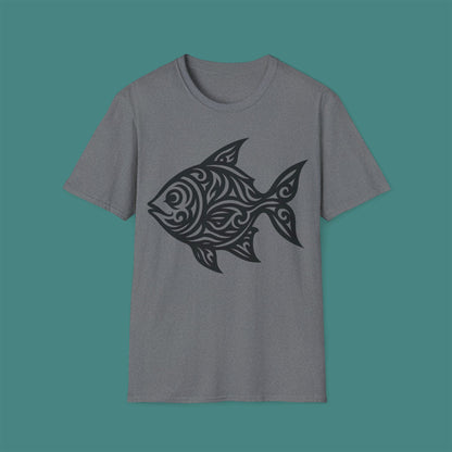 Tribal Tattoo Fish Unisex T-Shirt