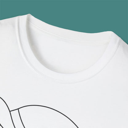 Minimalist Line Art Turtle Unisex T-Shirt
