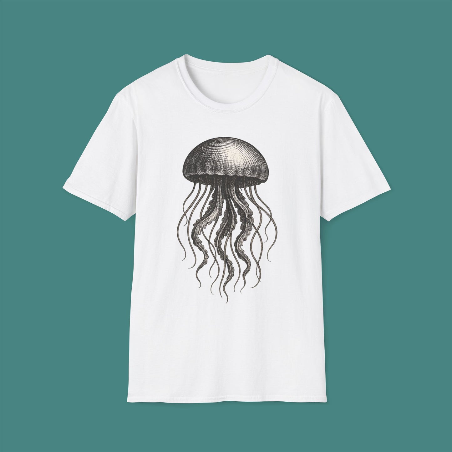 Vintage Etching Jellyfish Unisex T-Shirt