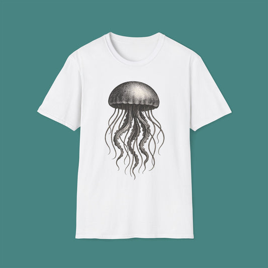 Vintage Etching Jellyfish Unisex T-Shirt
