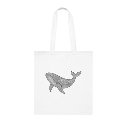 Intricate Mandala Whale Tote Bag