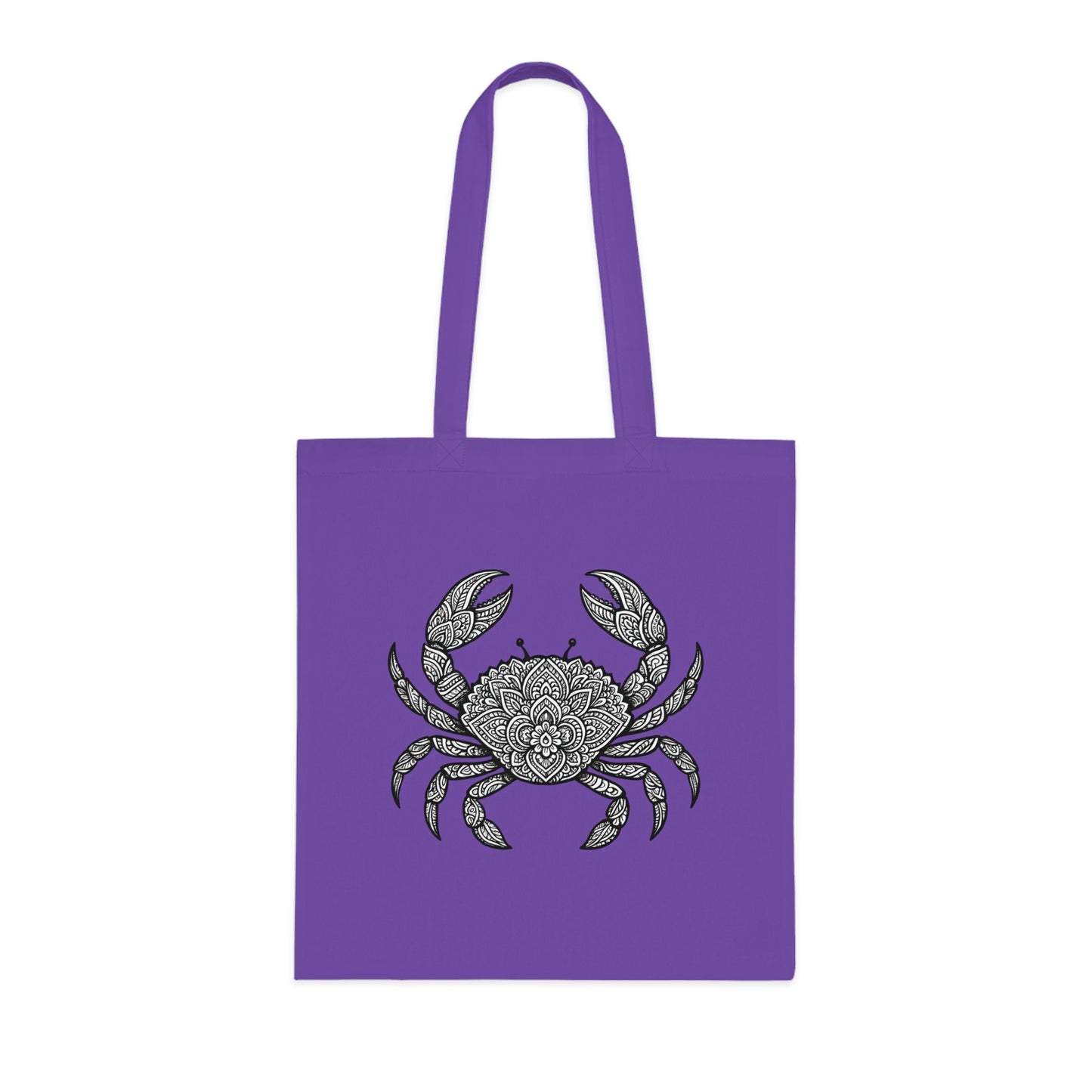 Intricate Mandala Crab Tote Bag