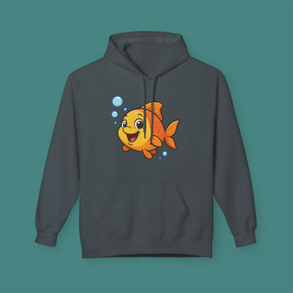 Cartoon Cute Fish Fleece Unisex Hoodie