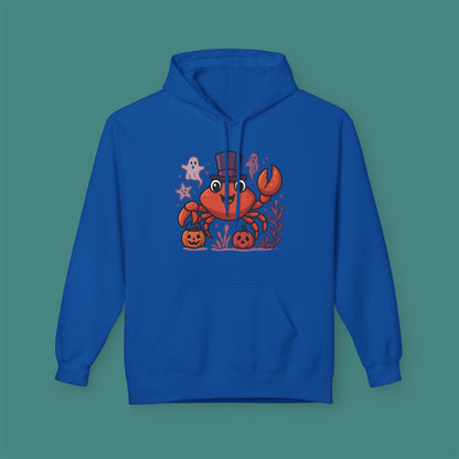 Halloween Crab Fleece Unisex Hoodie