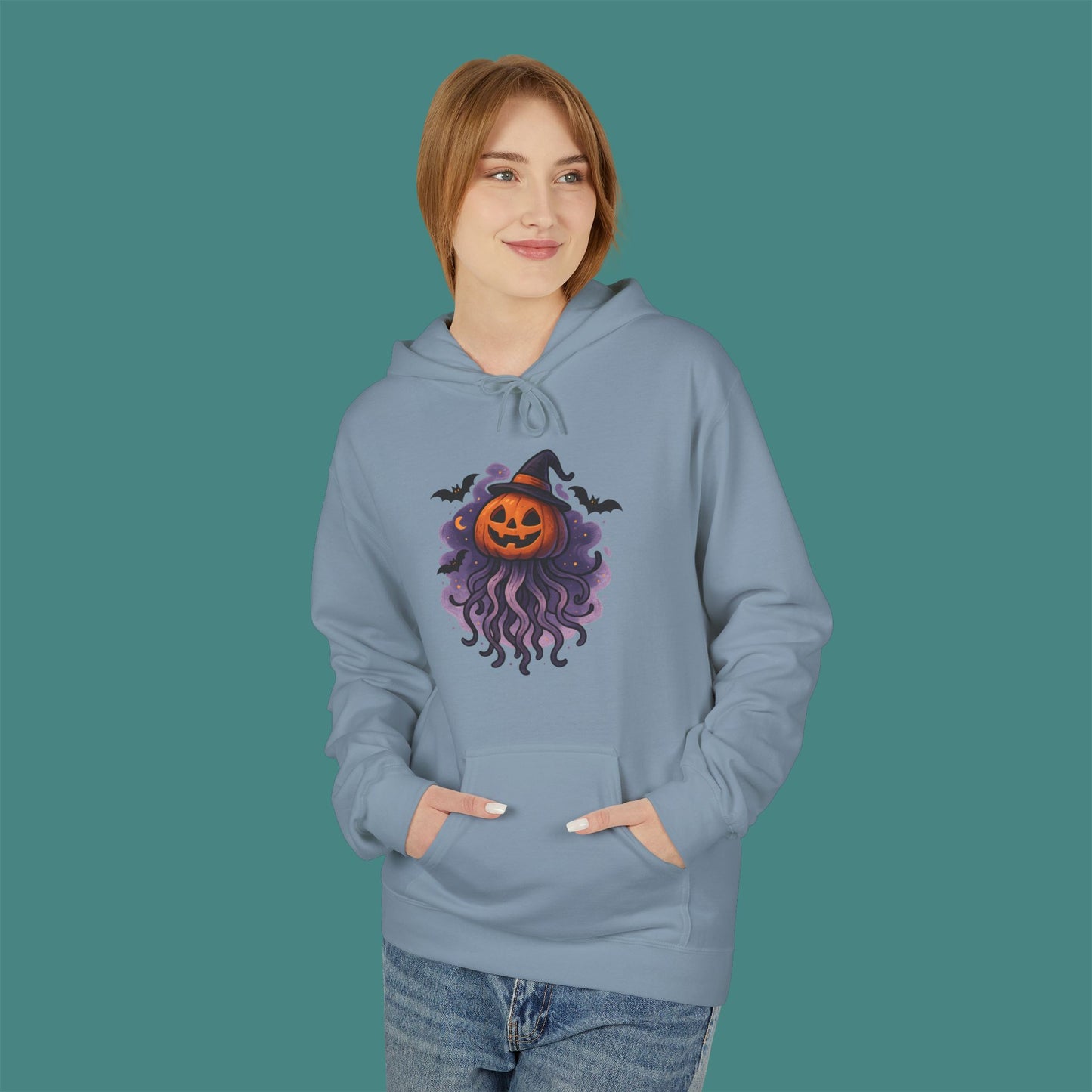 Halloween Jellyfish Fleece Unisex Hoodie