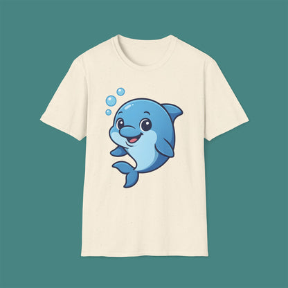 Cartoon Cute Dolphin Unisex T-Shirt