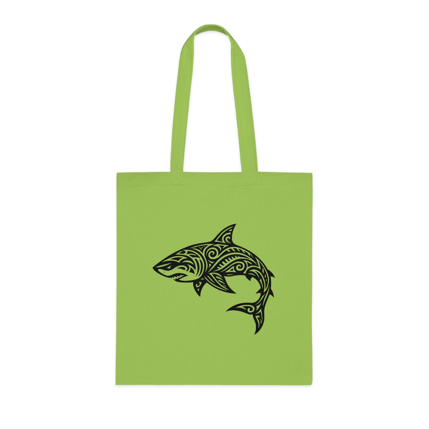 Tribal Tattoo Shark Tote Bag