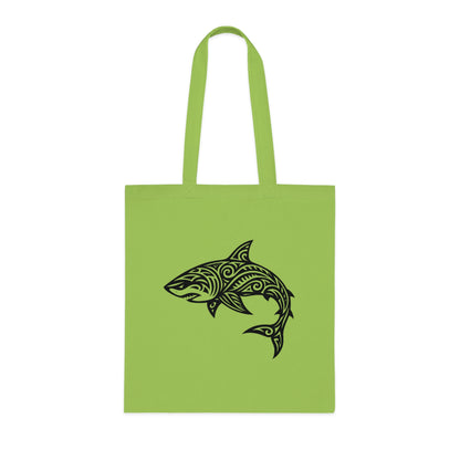 Tribal Tattoo Shark Tote Bag
