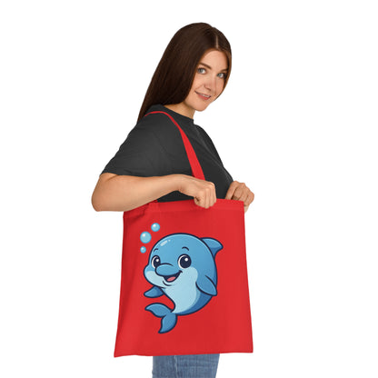 Cartoon Cute Dolphin Tote Bag