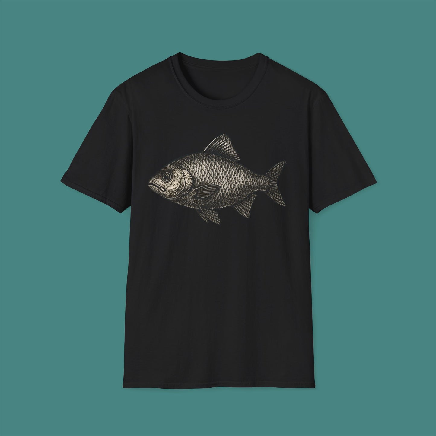 Vintage Etching Fish Unisex T-Shirt