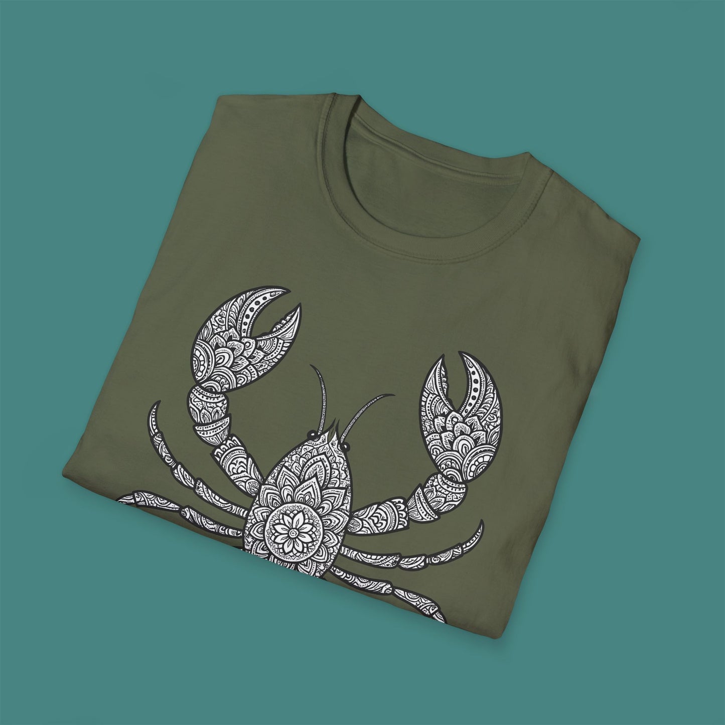 Intricate Mandala Lobster Unisex T-Shirt